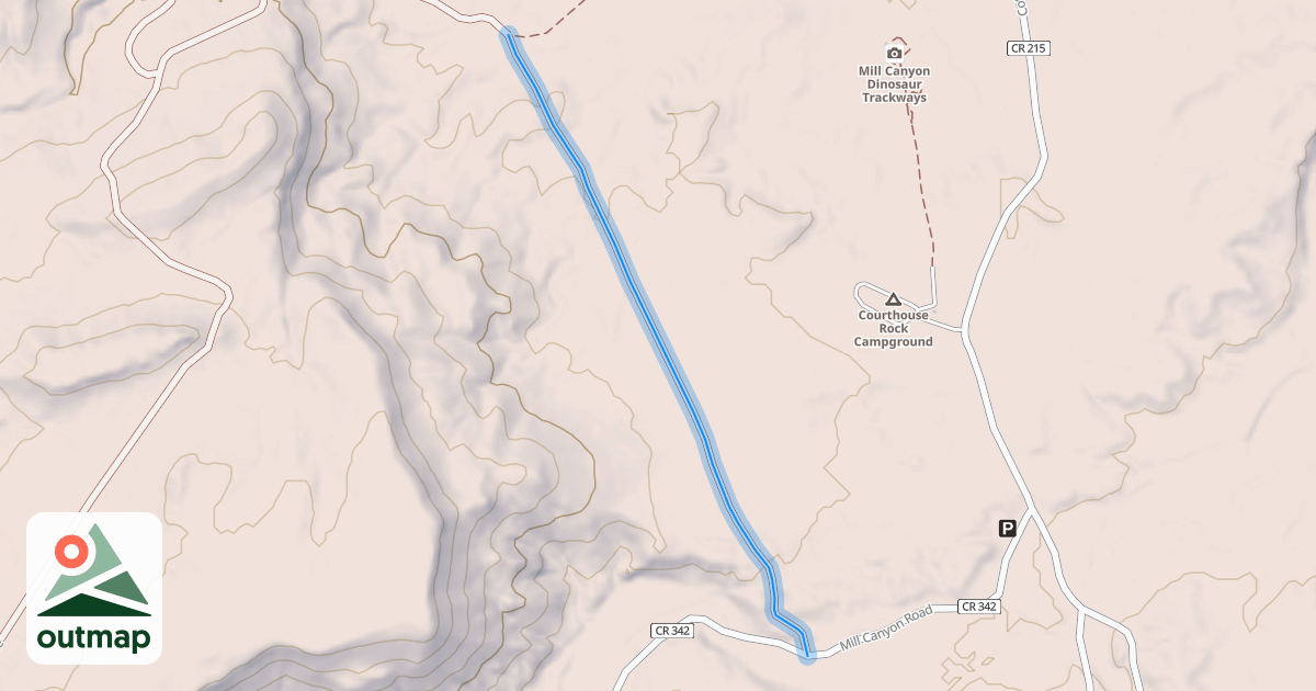 Map of 3D Jeep Safari Route