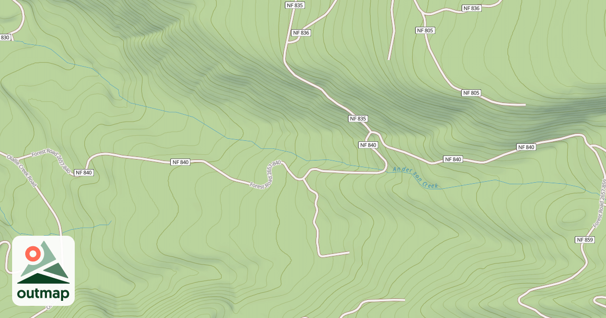 Map of ANDERSON CR.