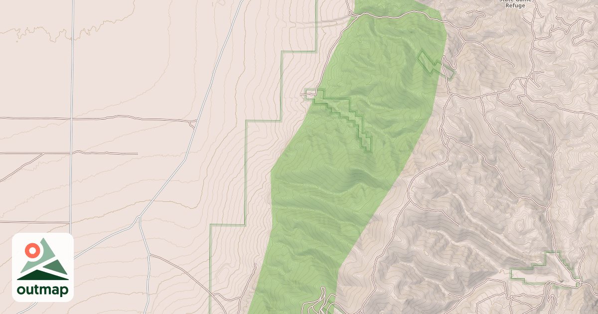 Map of DRY CANYON ALTERNATE