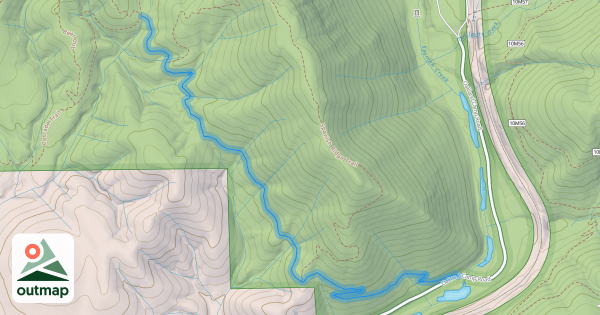 Map of Spanish Traverse Trail