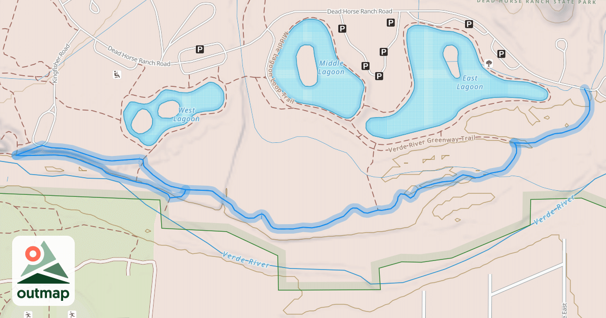 Map of Verde River Greenway