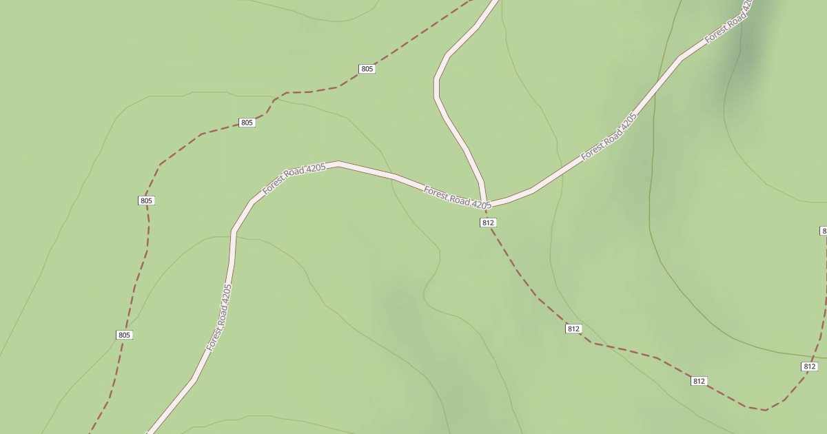 Map preview of USFS Motor Vehicle Use Map Roads {69BFF901-2682-4A7D-BA7B-DA6092A68C50}
