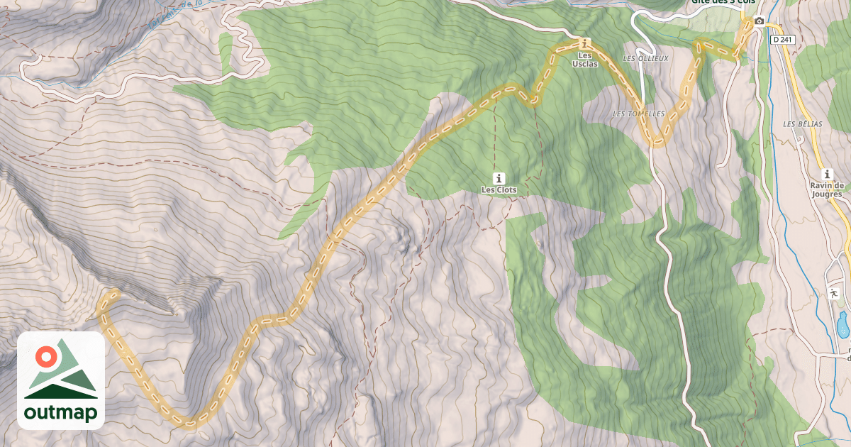 Map of La Gardette — Champ Perchier