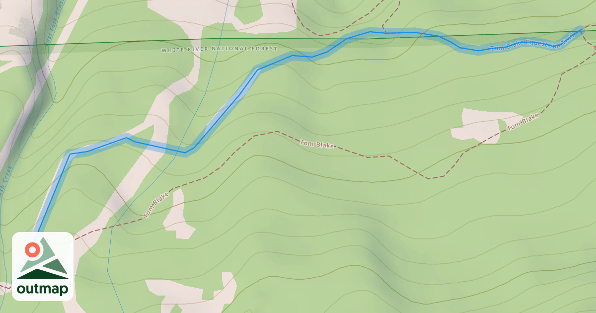 Map of Tom Blake Equestrian Trail