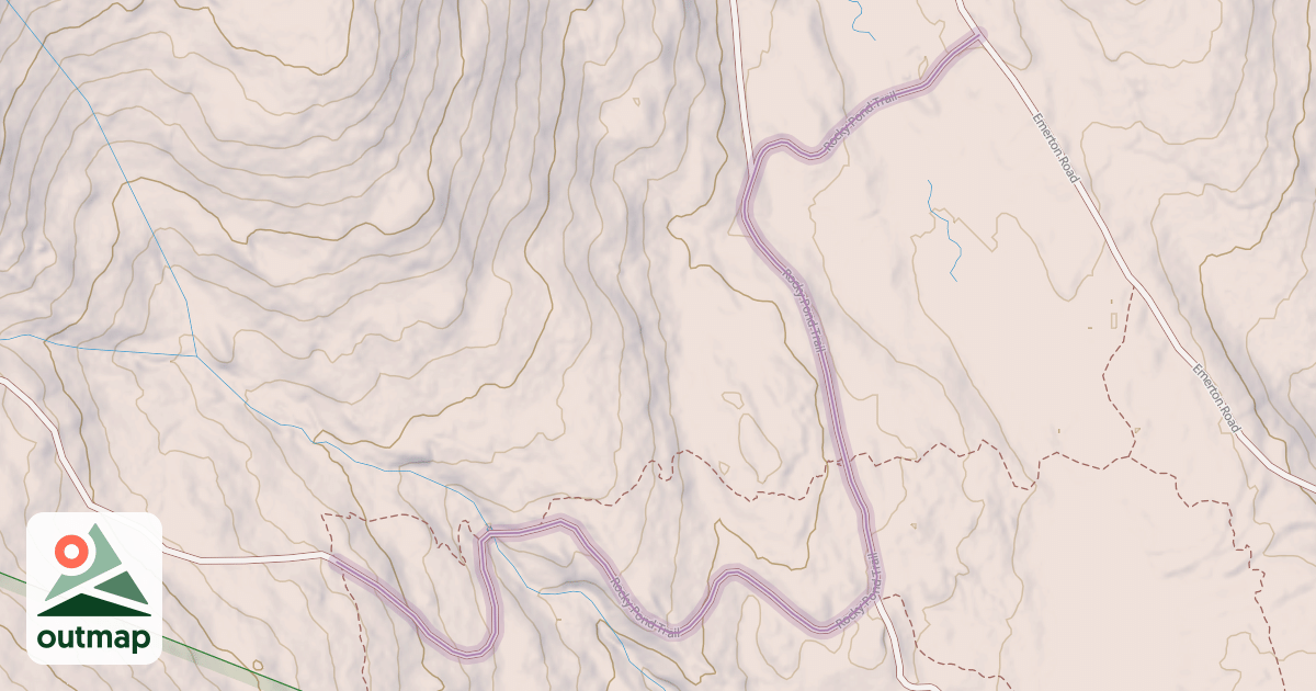 Map of Rocky Pond Trail