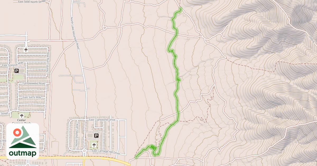 Map of Valley View Trail