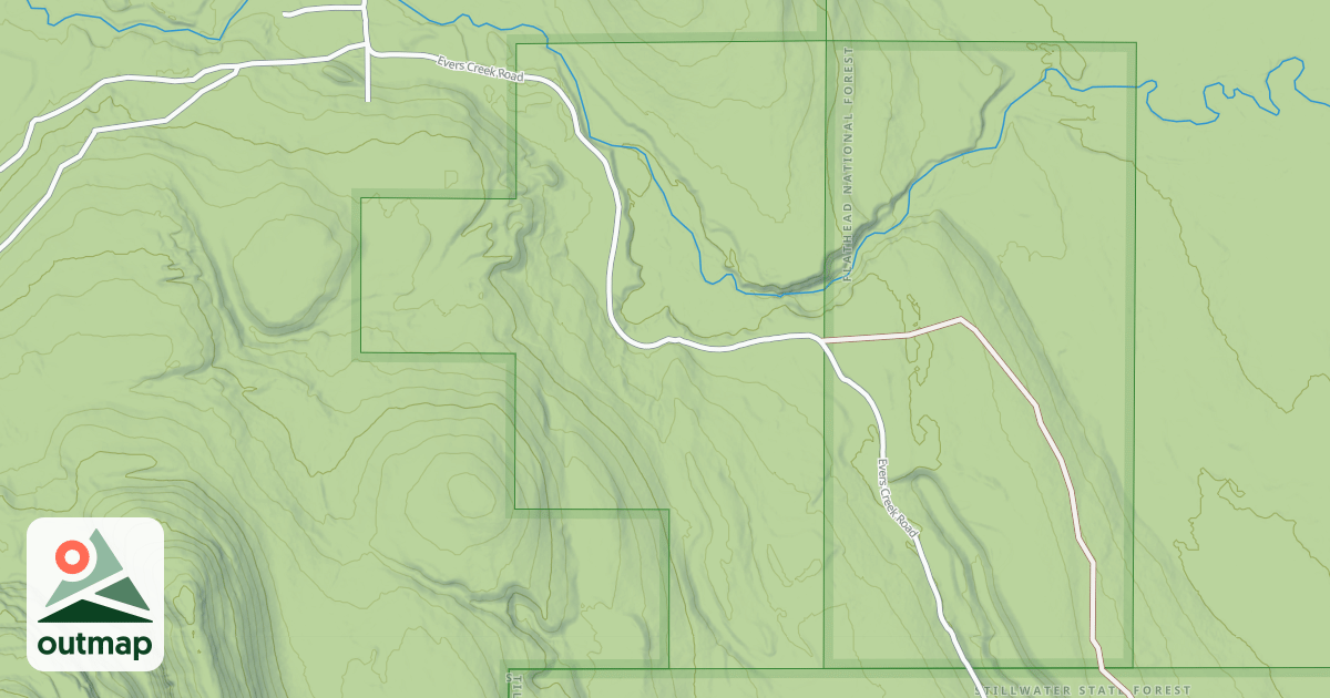 Map of EVERS CREEK CONNECTION