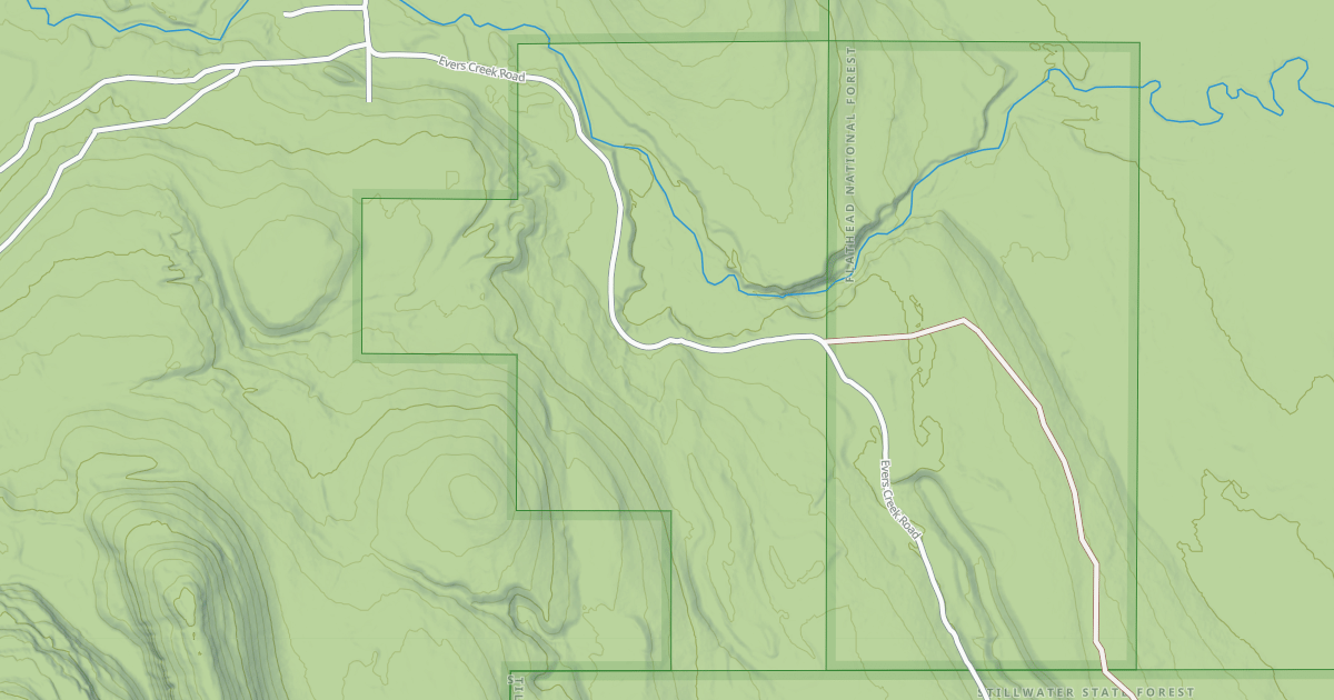 Map preview of EVERS CREEK CONNECTION