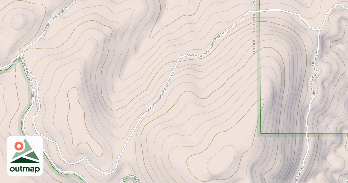 Map of HOMESTEAD CREEK