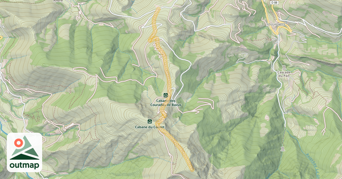 Map of Le Cuq Crémail — Bédat