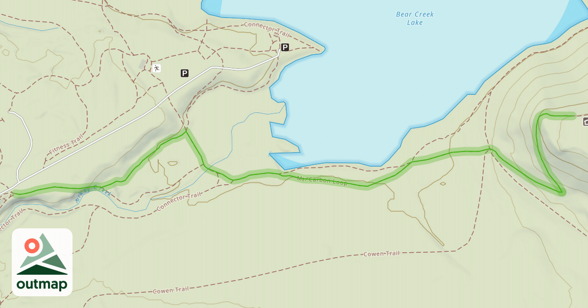 Map of Mt. Carbon Loop
