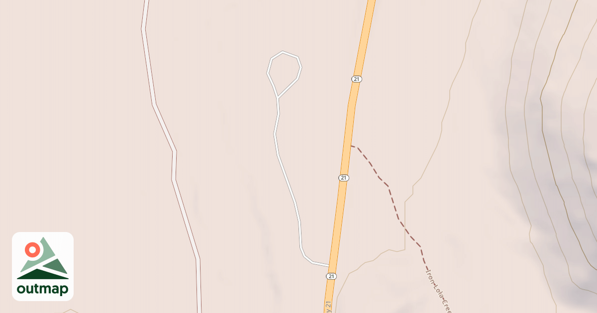 Map of BENCH CR. REST STOP