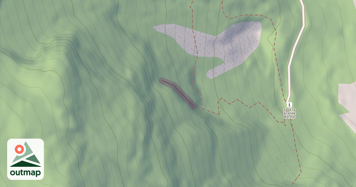 Map of Climbing Crag