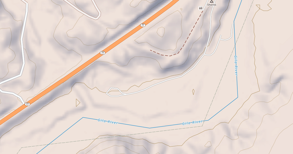 Map preview of BLM National GTLF Public Motorized Roads db93ffed-00a3-49e2-b089-1b7a82a57f3b