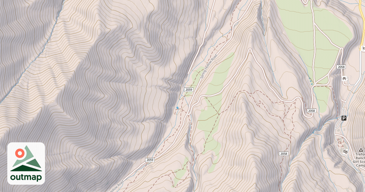 Map of Big Springs Hollow