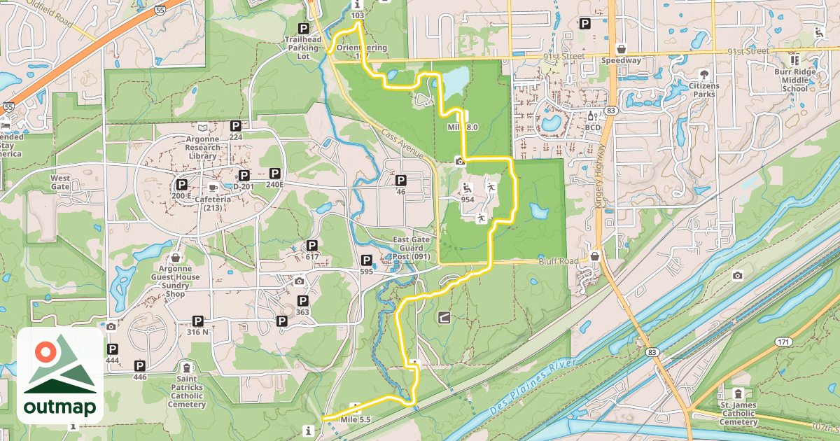 Map of Main Trail