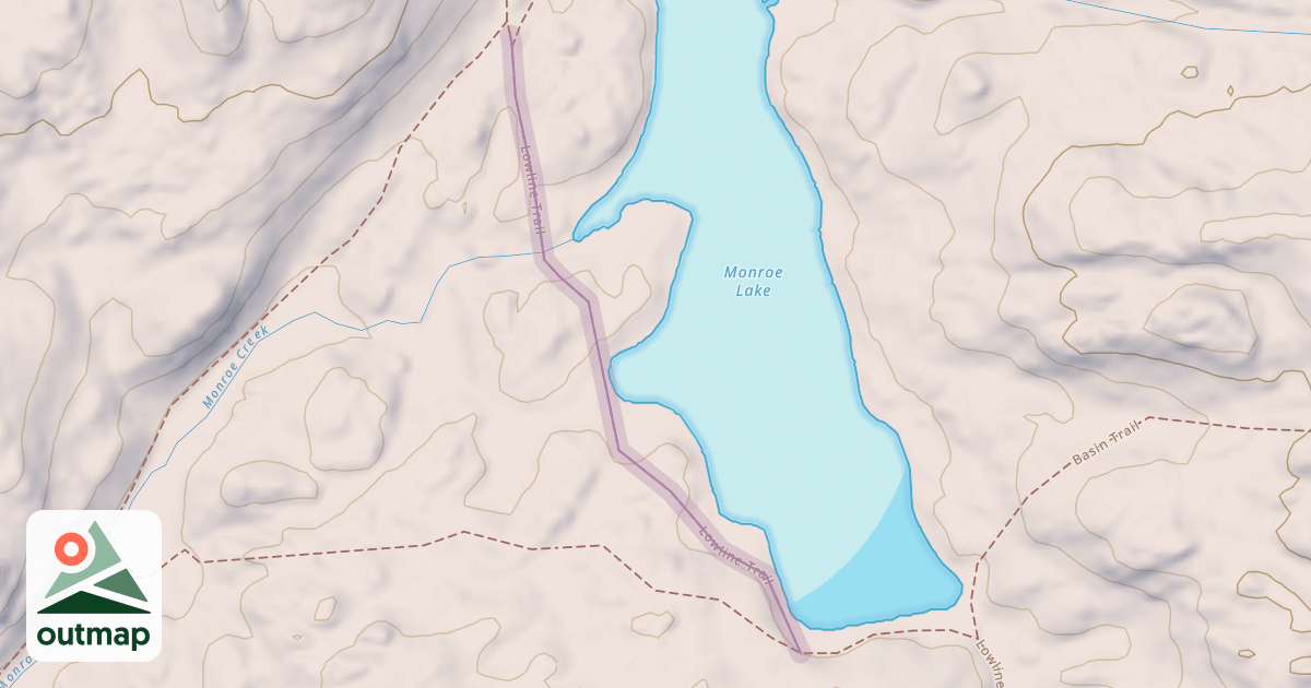 Map of Lowline Trail