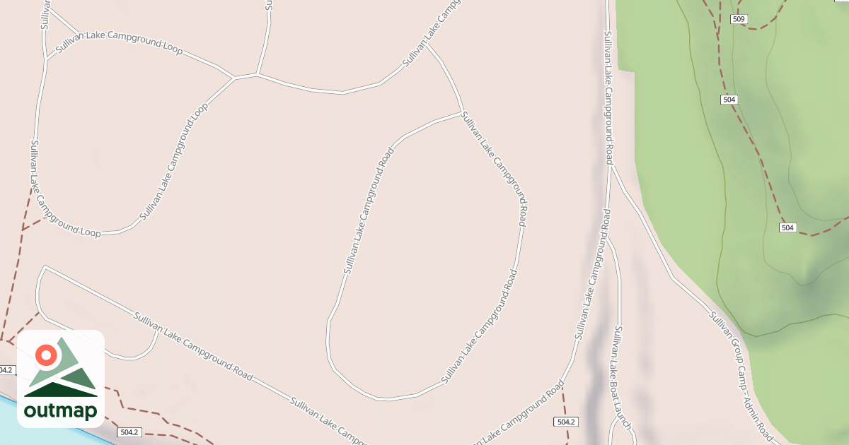 Map of SULLIVAN LAKE CAMPGROUND