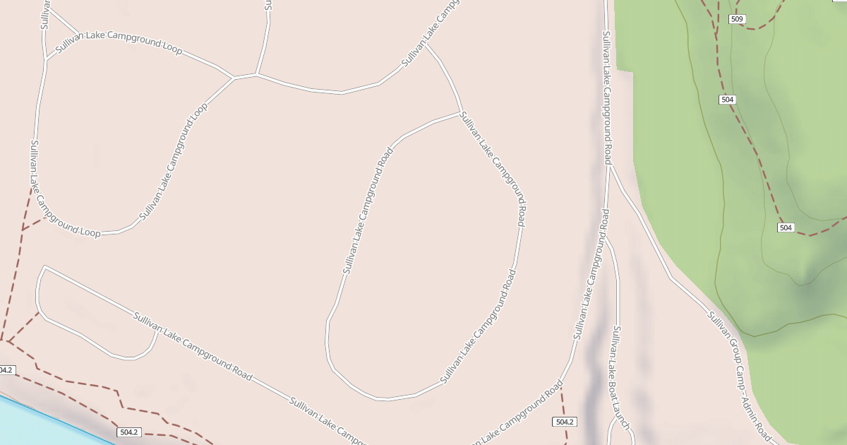 Map preview of SULLIVAN LAKE CAMPGROUND