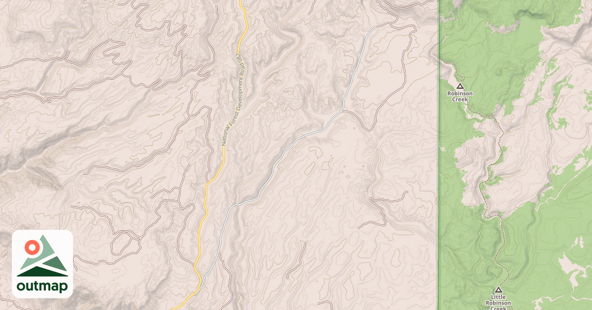 Map of SNOW CREEK BUTTE