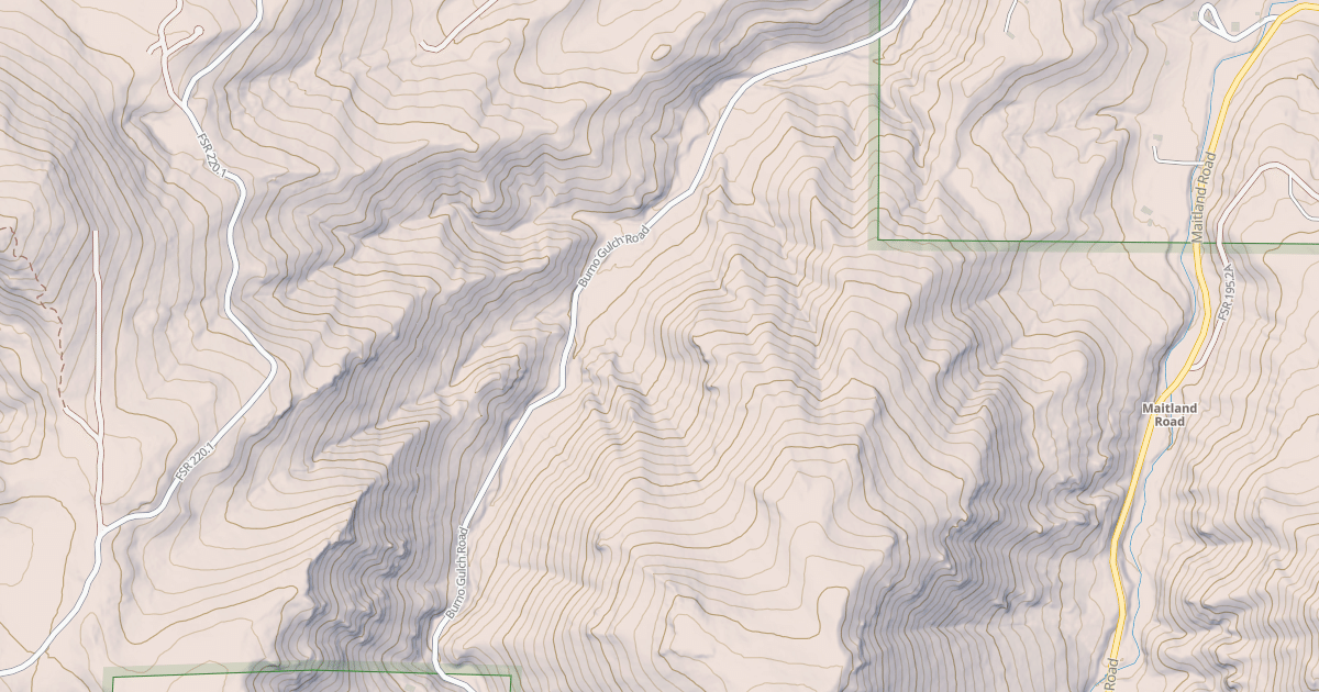 Map preview of BRUNO GULCH