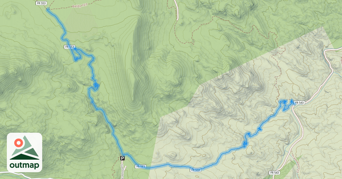 Map of Eos Mill Road
