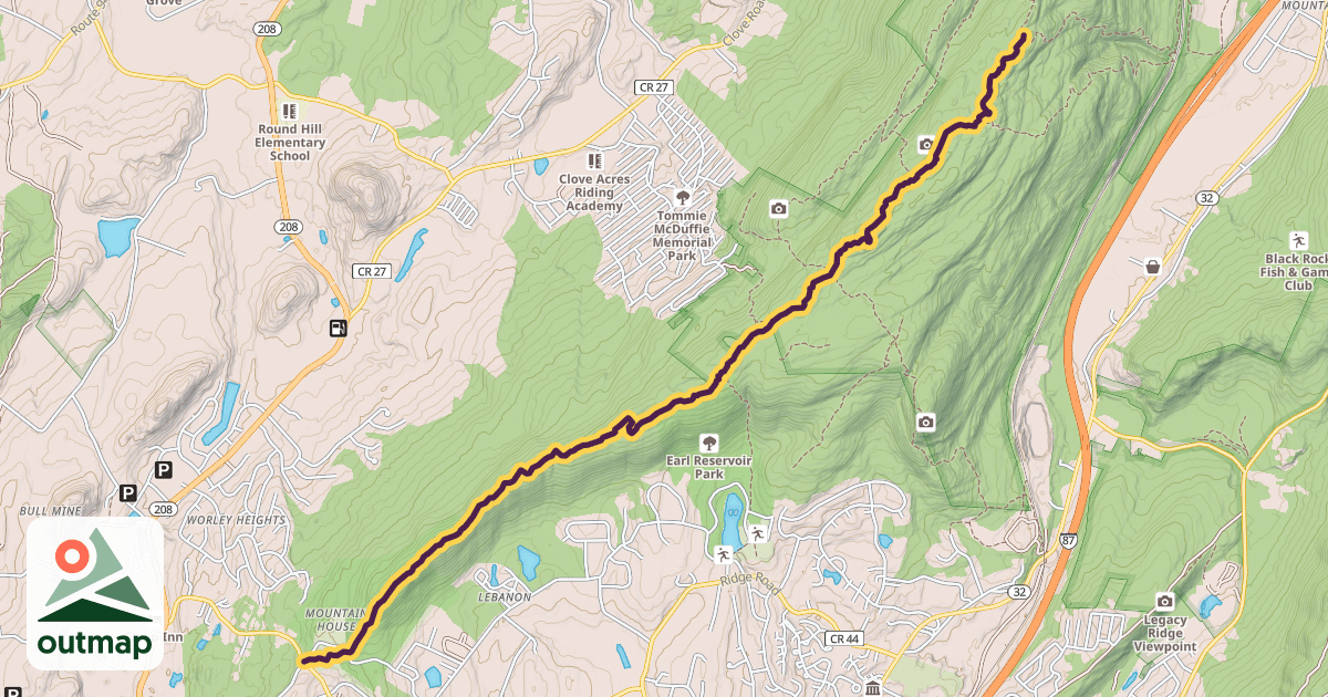 Map of Jessup Trail
