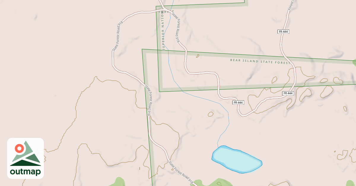 Map of Kaw Triangle Crocket