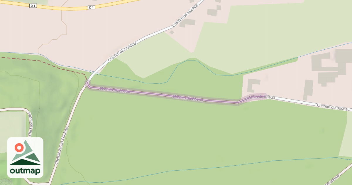 Map of Chemin du Boscla
