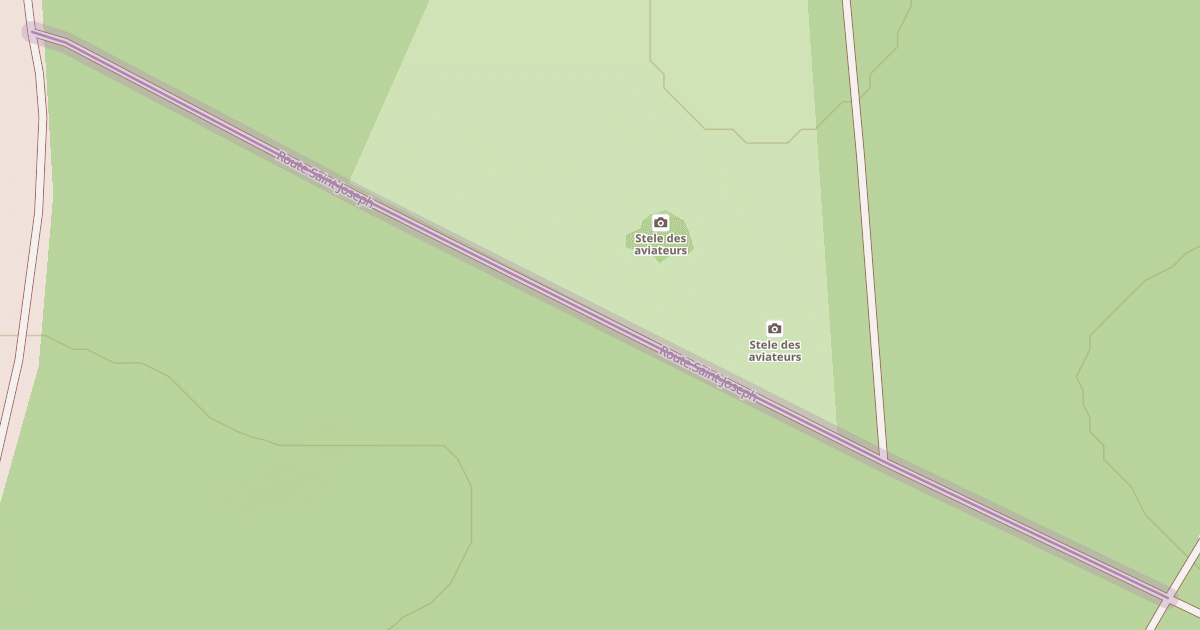 Map preview of Route Saint-Joseph