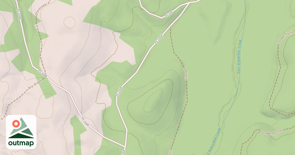 Map of DRY CREEK BR A