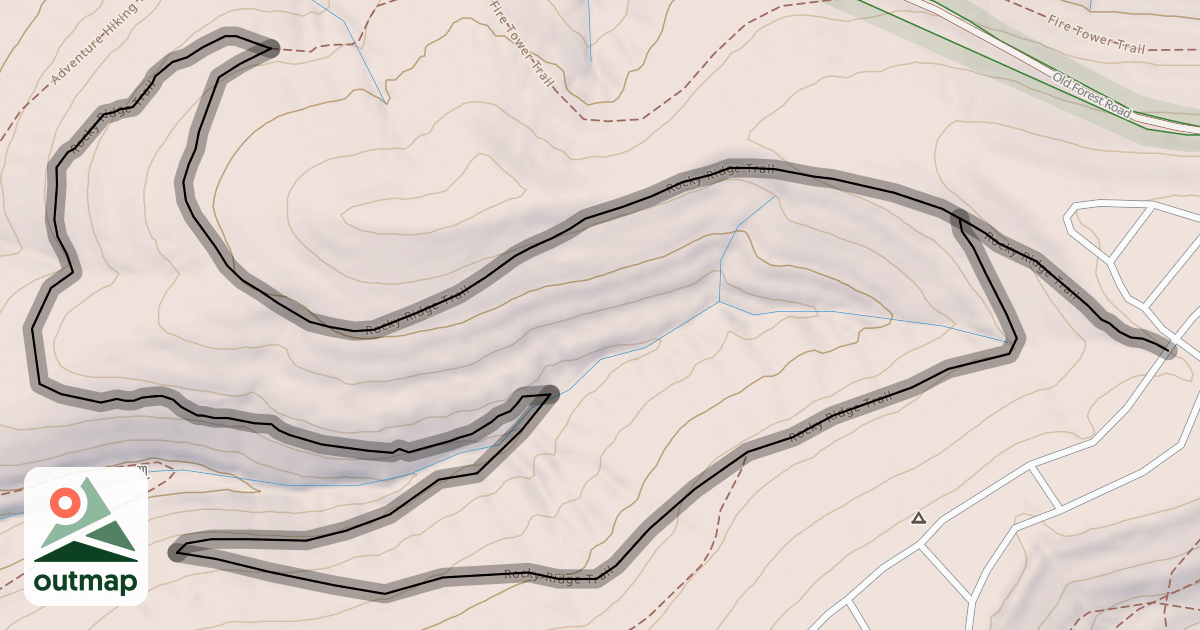 Map of Rocky Ridge Trail