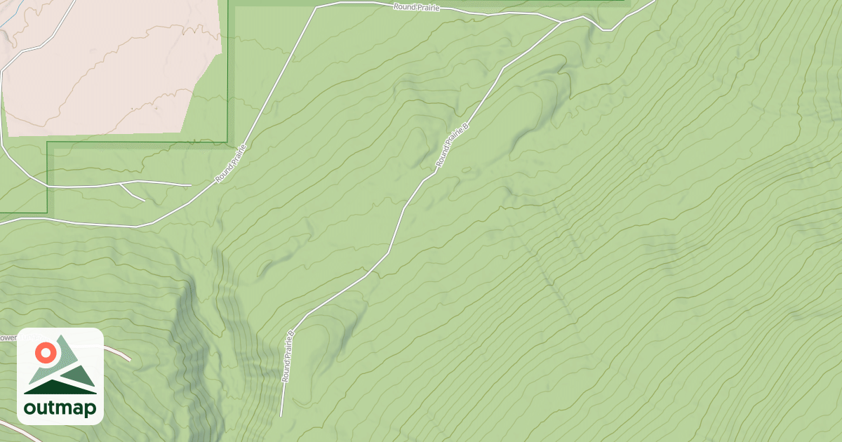 Map of ROUND PRAIRIE B
