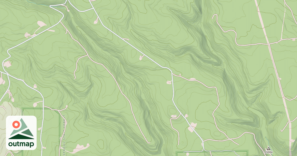 Map of Panther Snowmobile Trails
