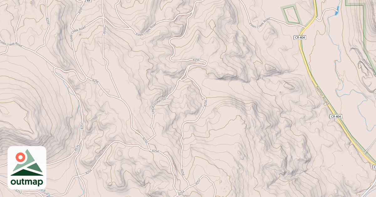 Map of USFS Motor Vehicle Use Map Trails 4044