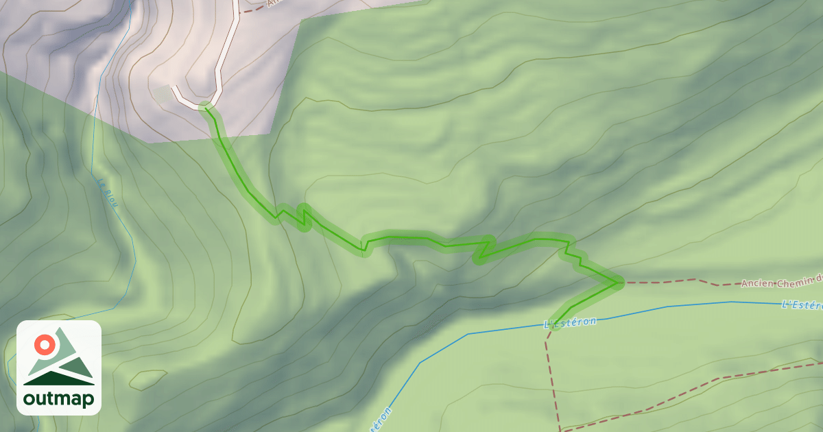 Map of Ancien Chemin de l'Iscla