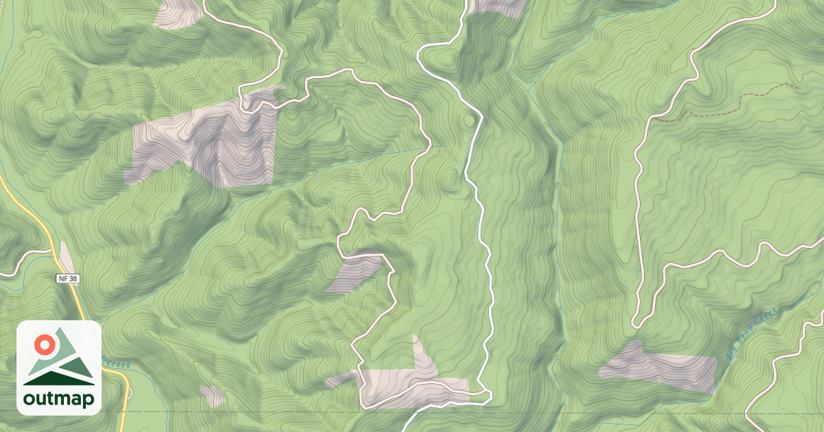 Map of LITTLE BEND CREEK