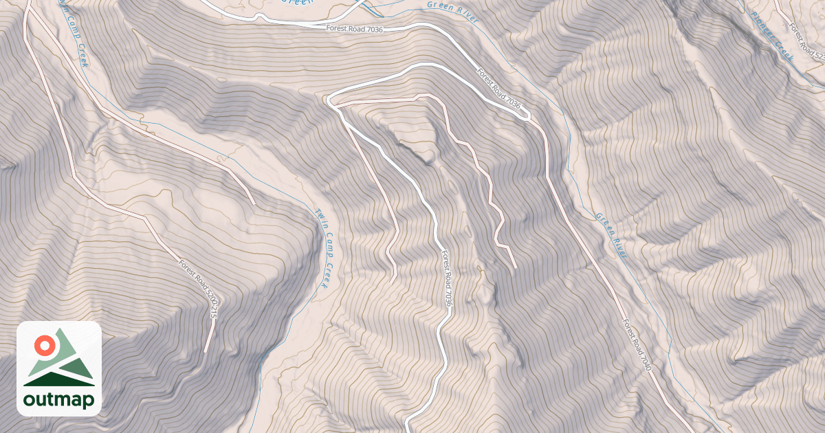 Map of GREEN DIVIDE