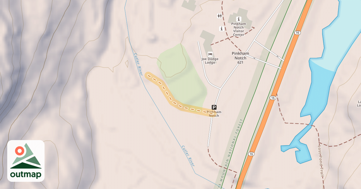 Map of John Sherburne Ski Trail
