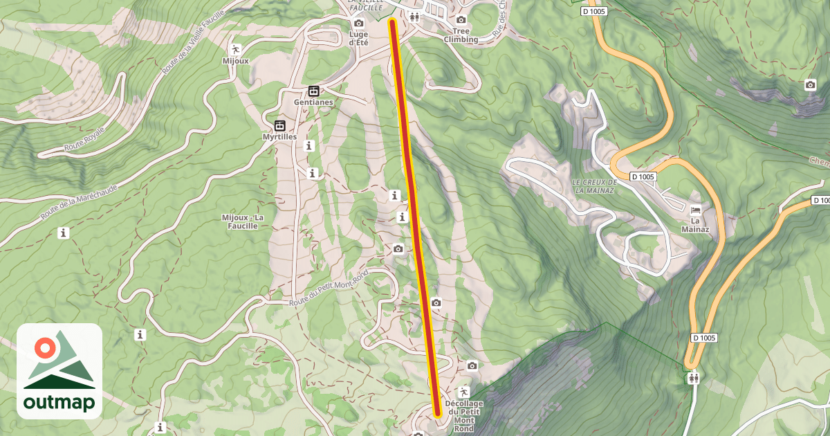 Map of Mont-Rond