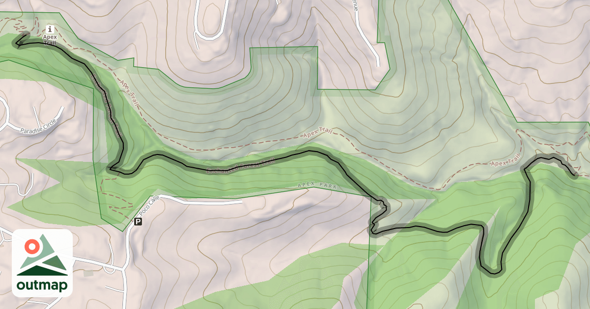 Map of Enchanted Forest Trail