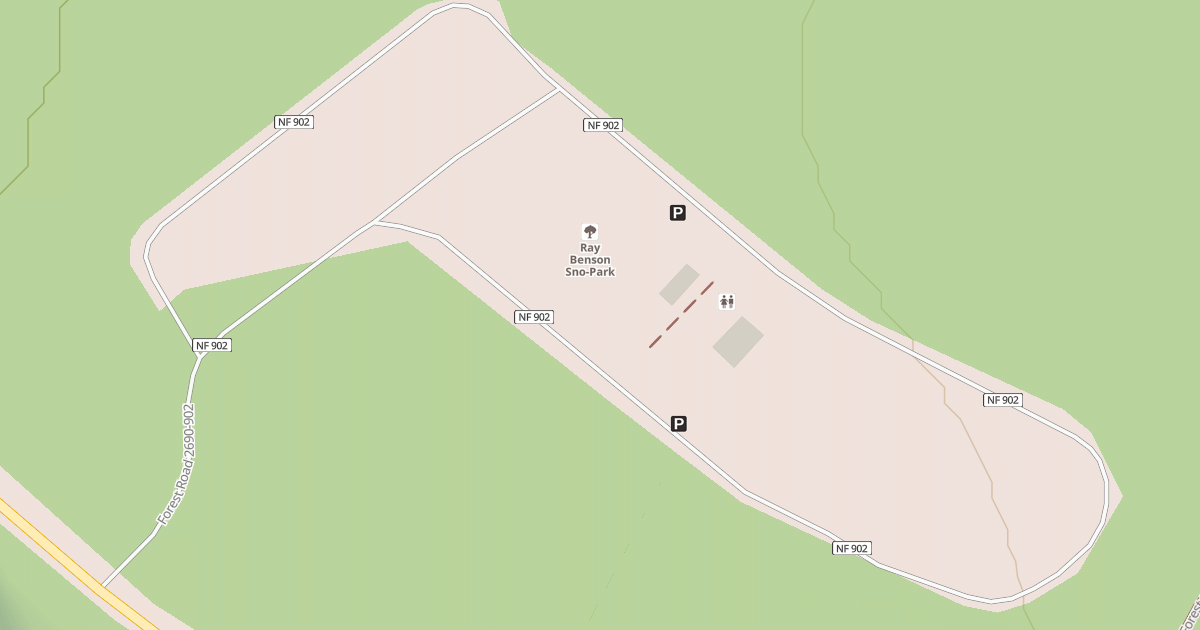 Map preview of RAY BENSON SNO-PARK