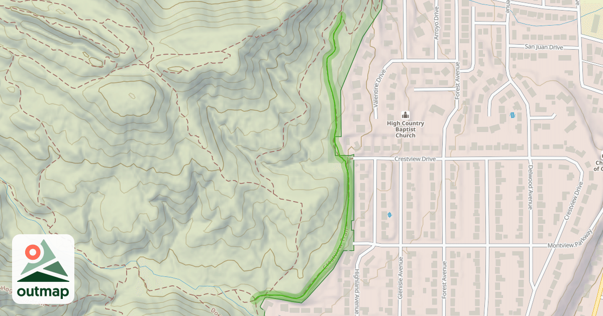Map of Crestview Trail