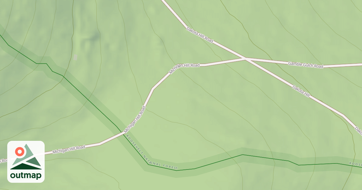 Map of MICHIGAN HILL