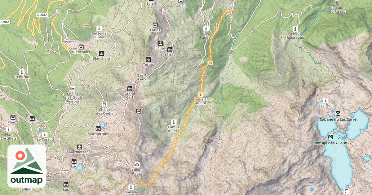 Map of Cime de la Jasse — Le Pleynet