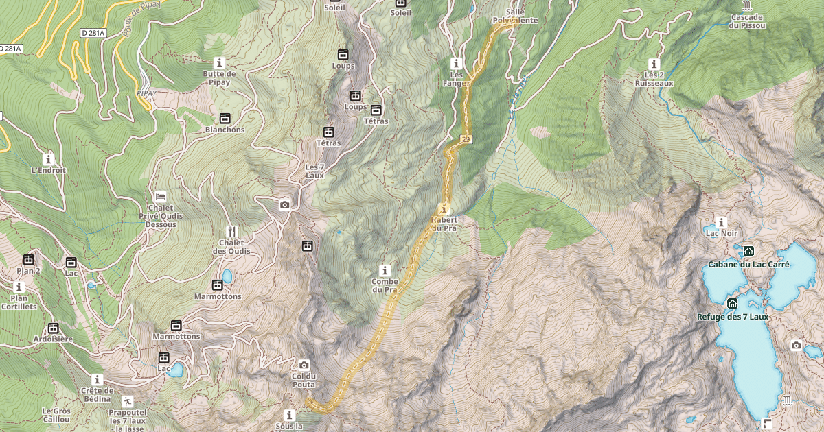 Map preview of Cime de la Jasse — Le Pleynet