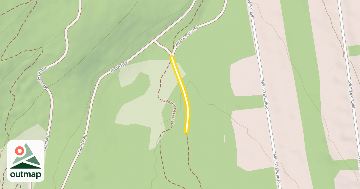 Map of Alder Creek Trail