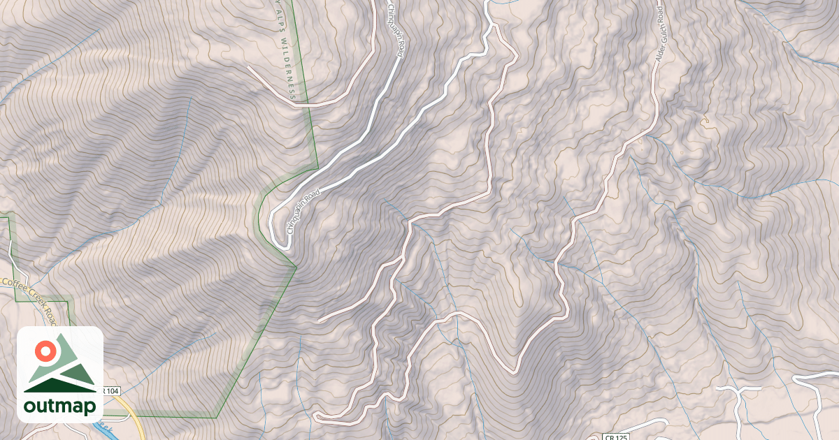 Map of ALDER GULCH