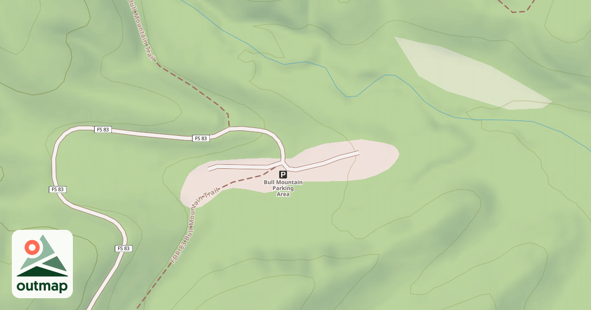 Map of BULL MTN. PARKING