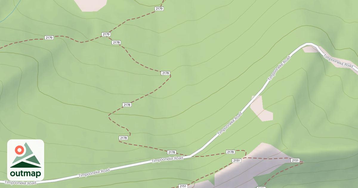 Map of Bear Canyon Spur